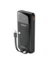 Powerbank Dudao K15Pro 20000mAh 22.5W PD USB-C / USB-A / wbudowane kable Lightning, USB-C czarny