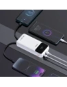 Powerbank Dudao K15Pro 20000mAh 22.5W PD USB-C / USB-A / wbudowane kable Lightning, USB-C biały