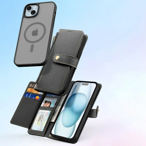 Etui z klapką Dux Ducis Lawa do Apple iPhone 15 czarne