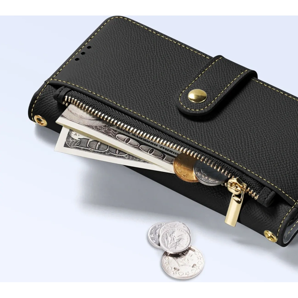 Etui z klapką Dux Ducis Lawa do Apple iPhone 15 czarne