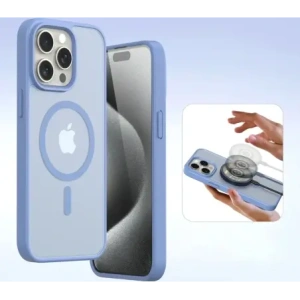 Etui z klapką Dux Ducis Lawa do Apple iPhone 15 niebieskie