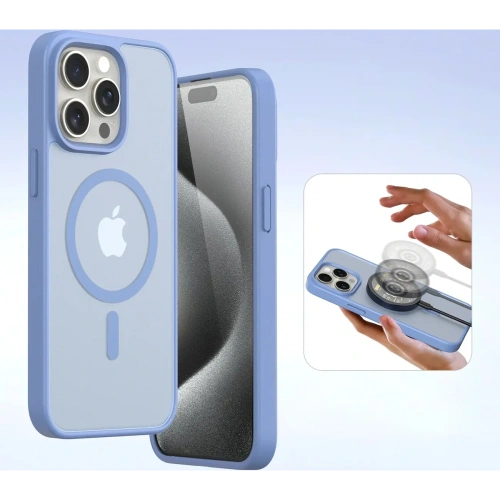 Etui z klapką Dux Ducis Lawa do Apple iPhone 15 niebieskie
