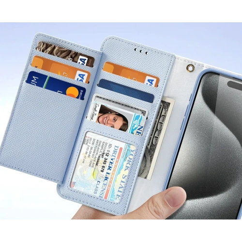 Etui z klapką Dux Ducis Lawa do Apple iPhone 15 niebieskie