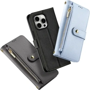 Etui z klapką Dux Ducis Lawa do Apple iPhone 15 Pro czarne