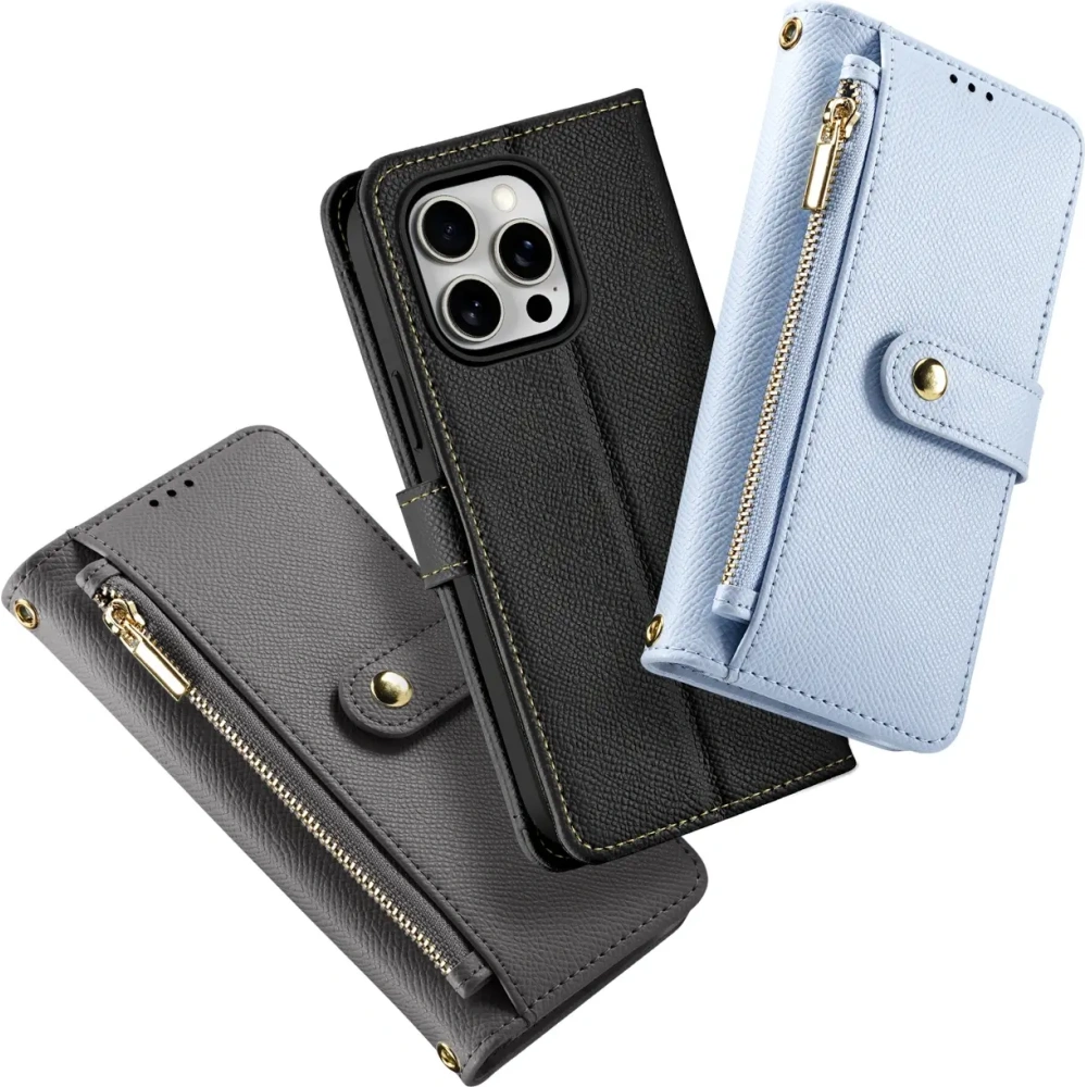 Etui z klapką Dux Ducis Lawa do Apple iPhone 15 Pro czarne