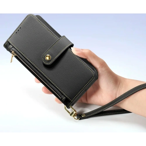 Etui z klapką Dux Ducis Lawa do Apple iPhone 15 Pro czarne