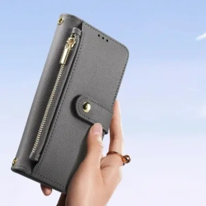 Etui z klapką Dux Ducis Lawa do Apple iPhone 15 Pro szare