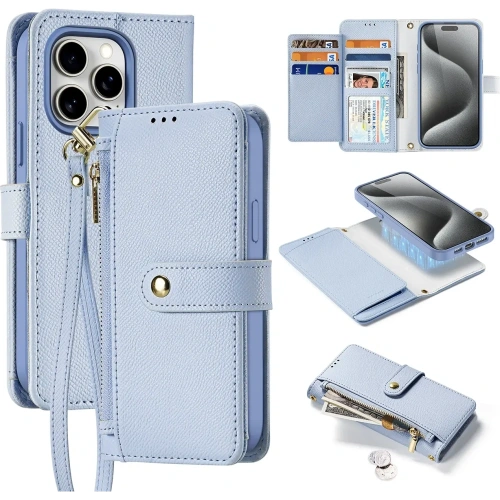 Etui z klapką Dux Ducis Lawa do Apple iPhone 15 Pro niebieskie