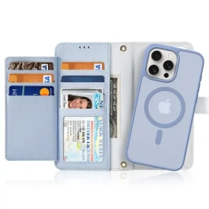 Etui z klapką Dux Ducis Lawa do Apple iPhone 15 Pro niebieskie