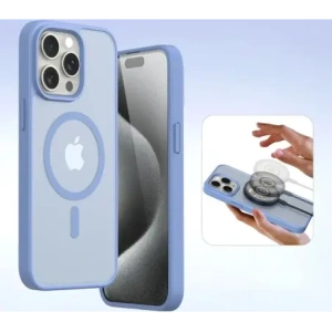 Etui z klapką Dux Ducis Lawa do Apple iPhone 15 Pro niebieskie