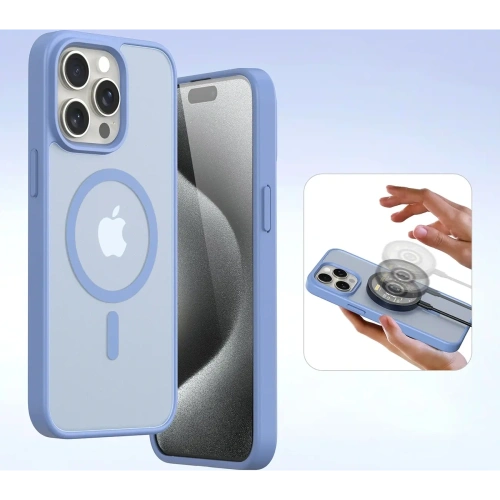 Etui z klapką Dux Ducis Lawa do Apple iPhone 15 Pro niebieskie