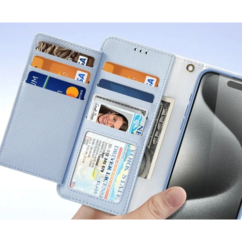 Etui z klapką Dux Ducis Lawa do Apple iPhone 15 Pro niebieskie