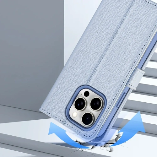 Etui z klapką Dux Ducis Lawa do Apple iPhone 15 Pro niebieskie