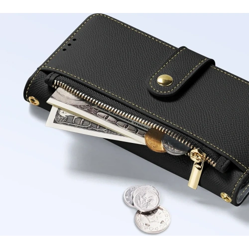 Etui z klapką Dux Ducis Lawa do Apple iPhone 15 Pro Max czarne