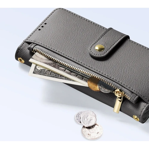 Etui z klapką Dux Ducis Lawa do Apple iPhone 15 Pro Max szare