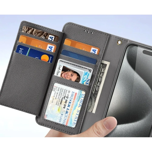 Etui z klapką Dux Ducis Lawa do Apple iPhone 15 Pro Max szare