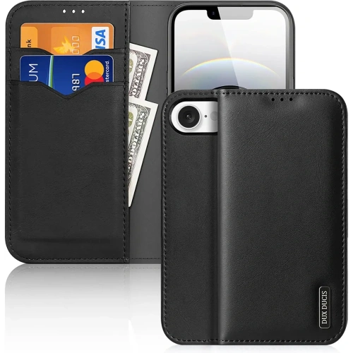 Etui z klapką Dux Ducis Hivo do Apple iPhone 16e czarne