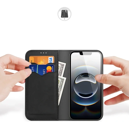 Etui z klapką Dux Ducis Hivo do Apple iPhone 16e czarne