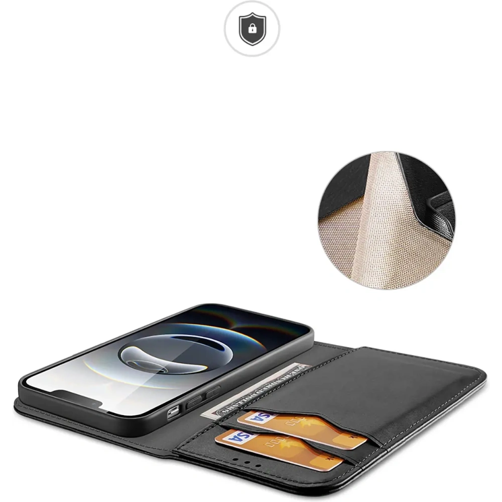 Etui z klapką Dux Ducis Hivo do Apple iPhone 16e czarne