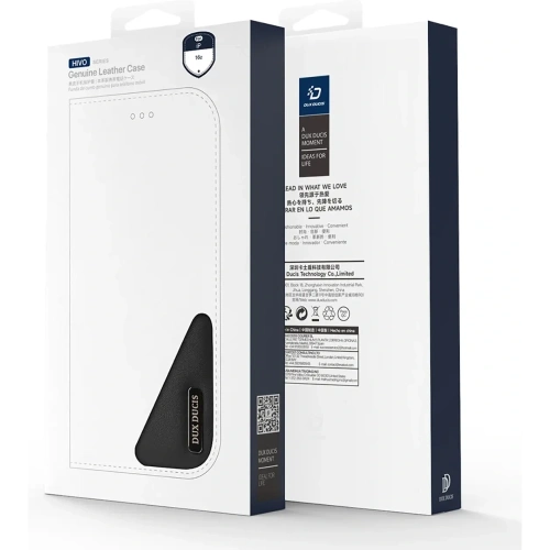 Etui z klapką Dux Ducis Hivo do Apple iPhone 16e czarne