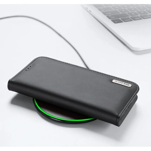 Etui z klapką Dux Ducis Hivo do Apple iPhone 16e czarne
