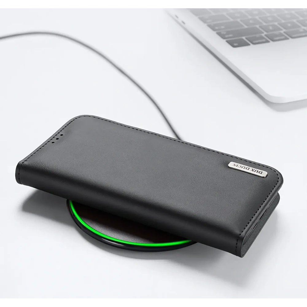 Etui z klapką Dux Ducis Hivo do Apple iPhone 16e czarne