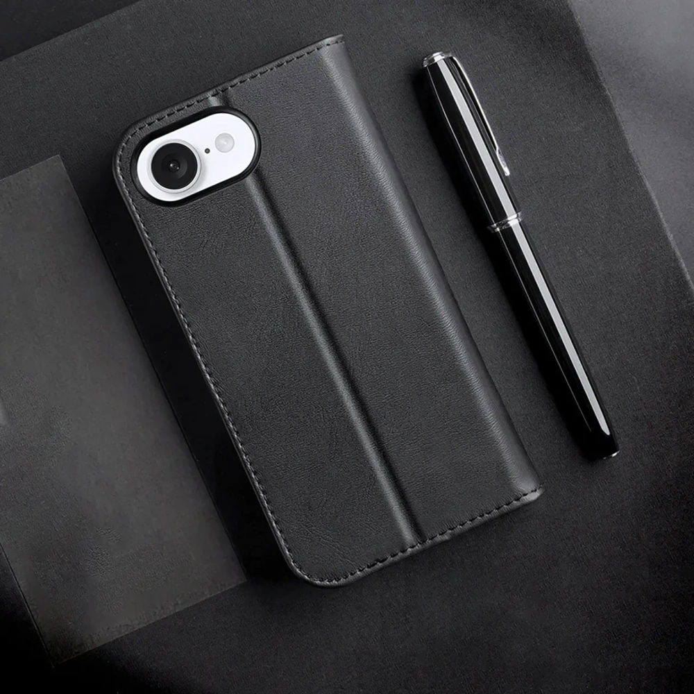 Etui z klapką Dux Ducis Hivo do Apple iPhone 16e czarne
