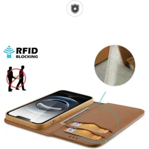 Etui z klapką Dux Ducis Hivo do Apple iPhone 16e brązowe