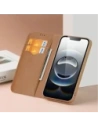 Etui z klapką Dux Ducis Hivo do Apple iPhone 16e brązowe