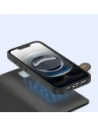 Etui z klapką Dux Ducis Lawa do Apple iPhone 16e z odłączanym portfelem magnetycznym czarne