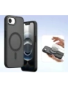 Etui z klapką Dux Ducis Lawa do Apple iPhone 16e z odłączanym portfelem magnetycznym czarne