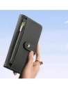 Etui z klapką Dux Ducis Lawa do Apple iPhone 16e z odłączanym portfelem magnetycznym czarne