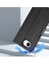 Etui z klapką Dux Ducis Lawa do Apple iPhone 16e z odłączanym portfelem magnetycznym czarne