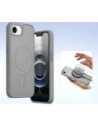 Etui z klapką Dux Ducis Lawa do Apple iPhone 16e z odłączanym portfelem magnetycznym szare