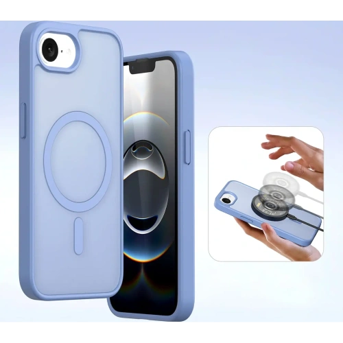 Etui z klapką Dux Ducis Lawa do Apple iPhone 16e z odłączanym portfelem magnetycznym błękitne