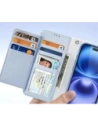 Etui z klapką Dux Ducis Lawa do Apple iPhone 16 z odłączanym portfelem magnetycznym błękitne