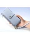 Etui z klapką Dux Ducis Lawa do Apple iPhone 16 z odłączanym portfelem magnetycznym błękitne