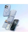 Etui z klapką Dux Ducis Lawa do Apple iPhone 16 Pro z odłączanym portfelem magnetycznym błękitne