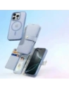 Etui z klapką Dux Ducis Lawa do Apple iPhone 16 Pro Max z odłączanym portfelem magnetycznym błękitne