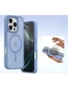 Etui z klapką Dux Ducis Lawa do Apple iPhone 16 Pro Max z odłączanym portfelem magnetycznym błękitne