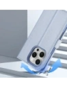 Etui z klapką Dux Ducis Lawa do Apple iPhone 16 Pro Max z odłączanym portfelem magnetycznym błękitne