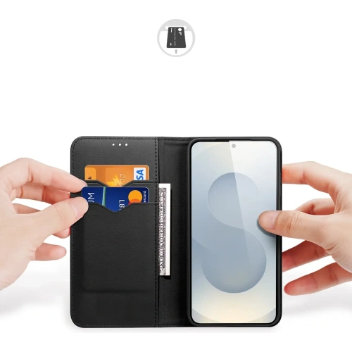 Etui z klapką Dux Ducis Hivo do Samsung Galaxy S25 Edge czarne