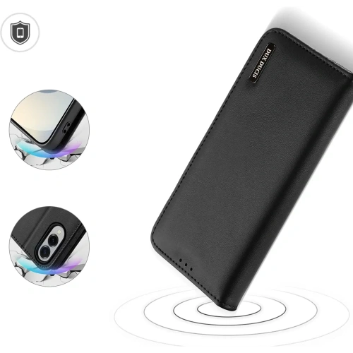 Etui z klapką Dux Ducis Hivo do Samsung Galaxy S25 Edge czarne