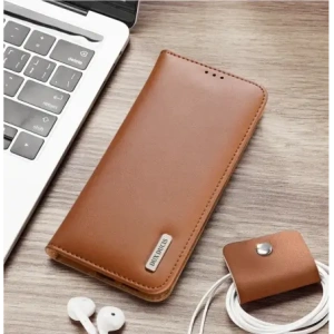 Etui z klapką Dux Ducis Hivo do Samsung Galaxy S25 Edge brązowe