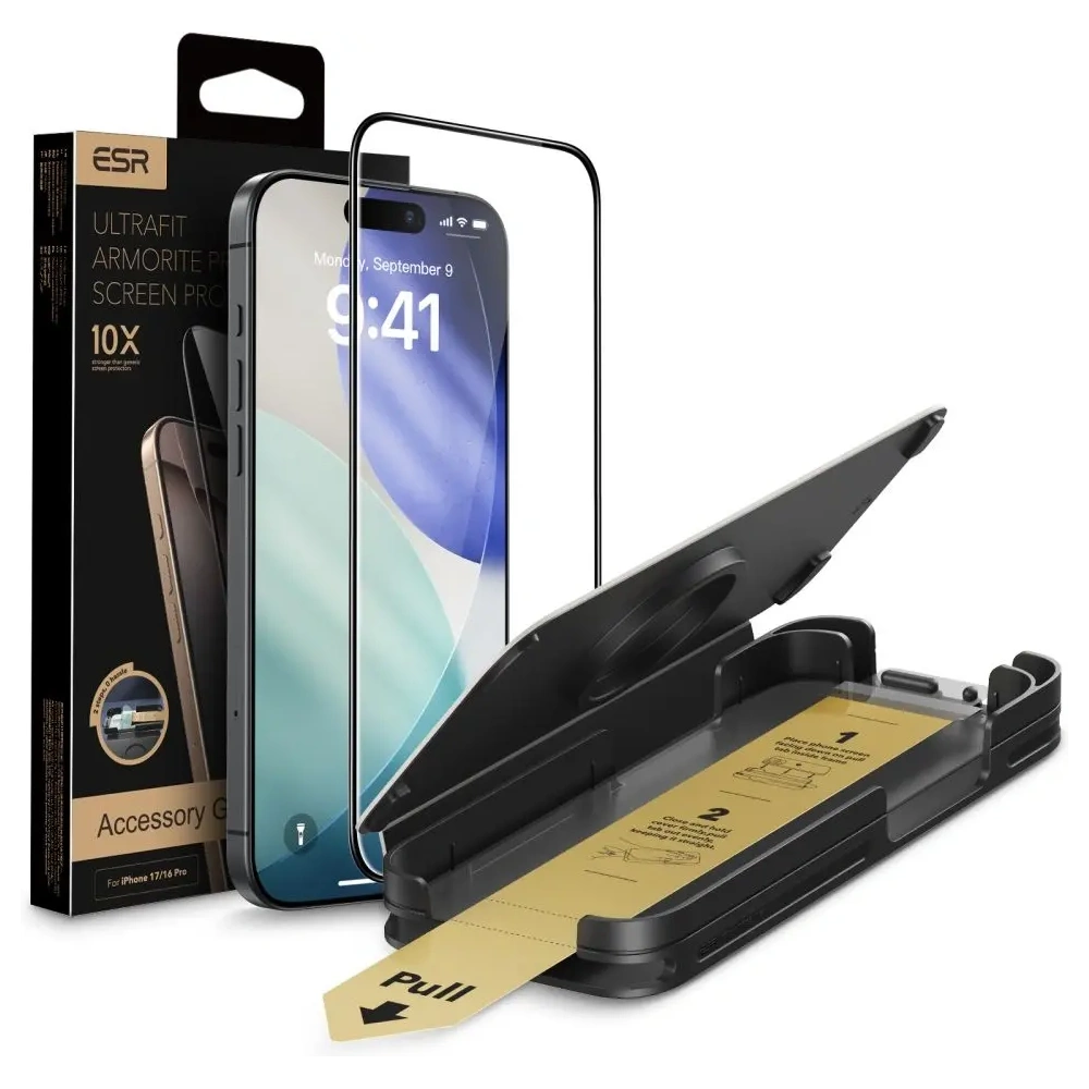 Szkło hartowane ESR Ultrafit Armorite Pro Tempered Glass do Apple iPhone 16 Pro / 17 Clear
