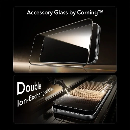 Szkło hartowane ESR Ultrafit Armorite Pro Tempered Glass Accessory Glass by Corning do Apple iPhone 16 Pro / 17 Clear