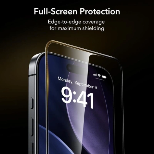 Szkło hartowane ESR Ultrafit Armorite Pro Tempered Glass Accessory Glass by Corning do Apple iPhone 16 Pro / 17 Clear