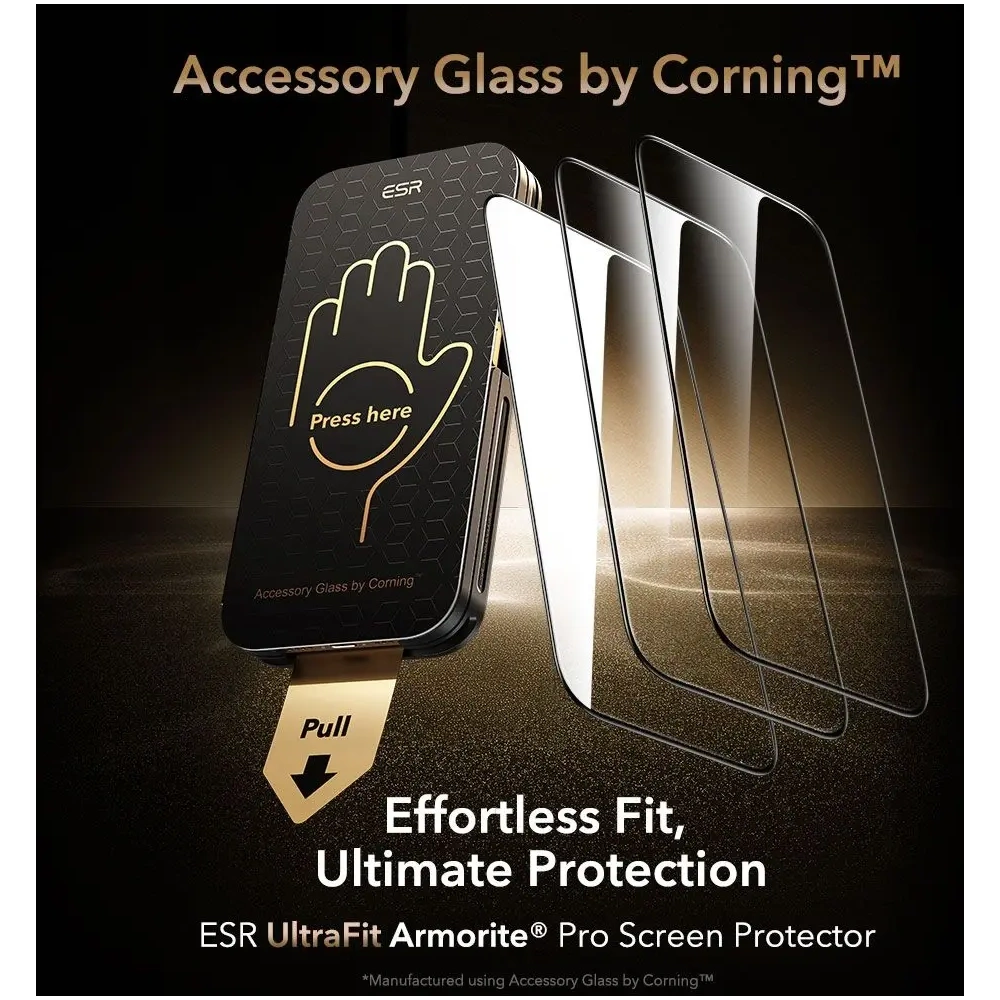 Szkło hartowane ESR Ultrafit Armorite Pro Tempered Glass do Apple iPhone 17 Pro Max Clear