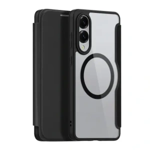 Etui z klapką Dux Ducis Skin X Pro z MagSafe na Samsung Galaxy S25 Edge czarne