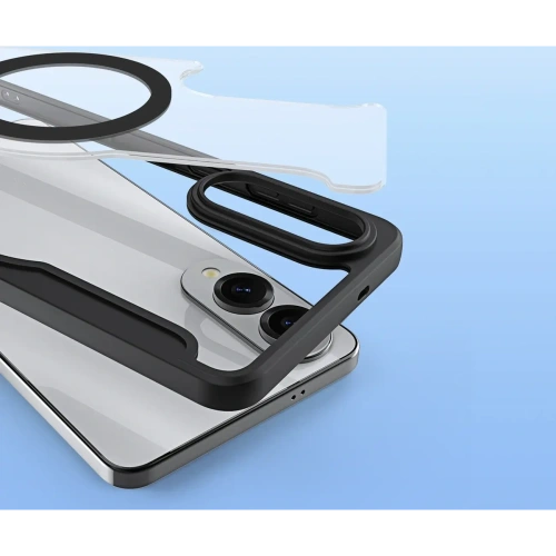 Etui z klapką Dux Ducis Skin X Pro z MagSafe na Samsung Galaxy S25 Edge czarne